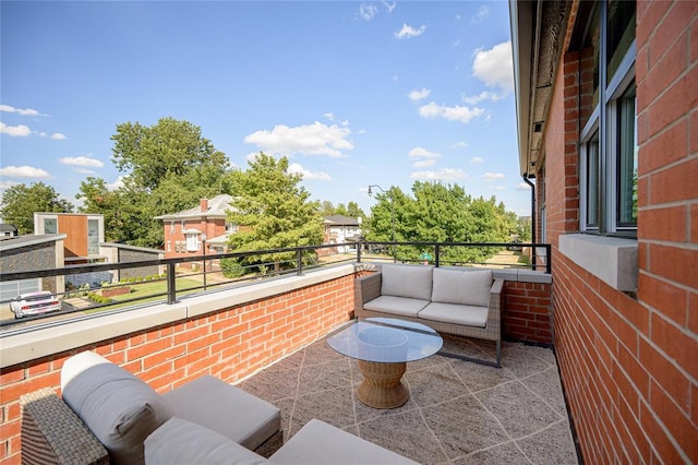 balcony with an outdoor living space