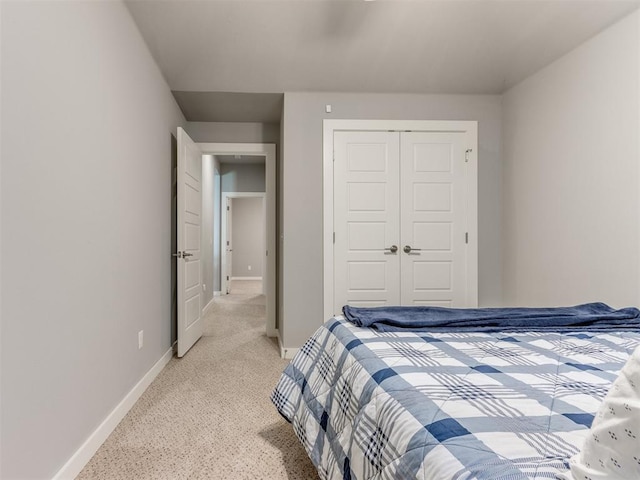 bedroom featuring a closet