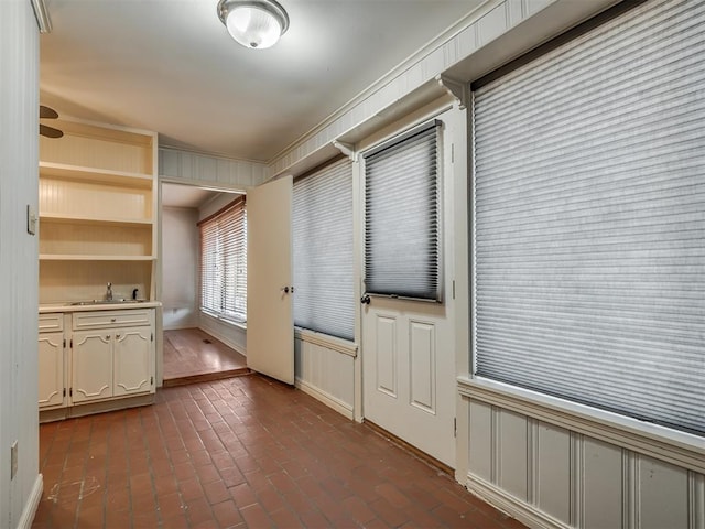 interior space with sink