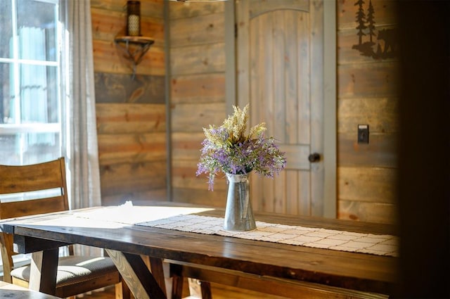 view of dining area