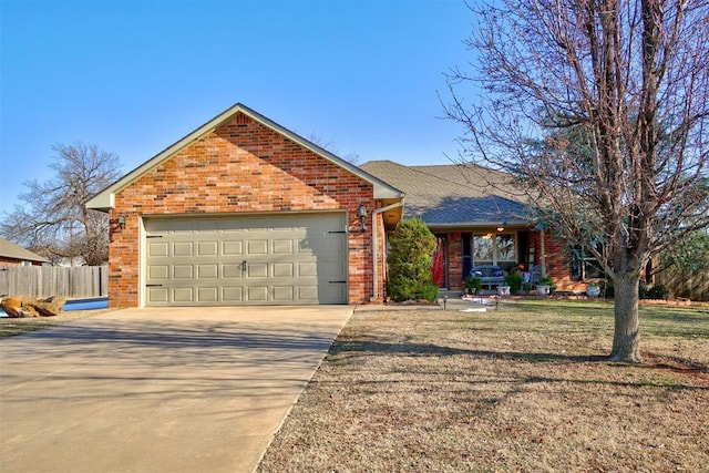 view of property with a garage