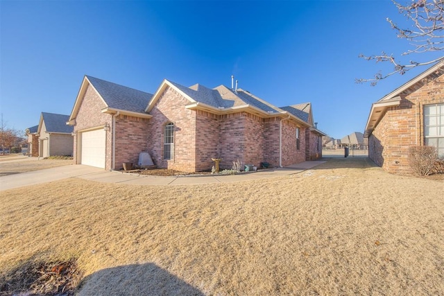 view of home's exterior featuring a garage