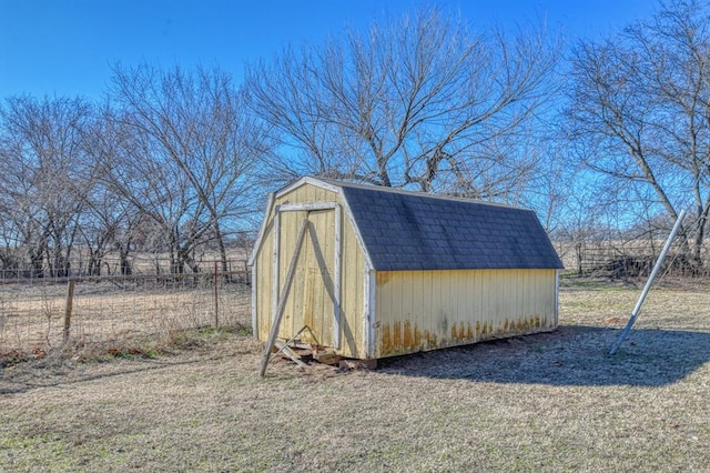 view of outbuilding