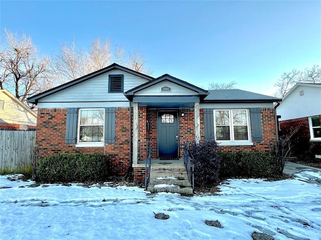 view of front of home