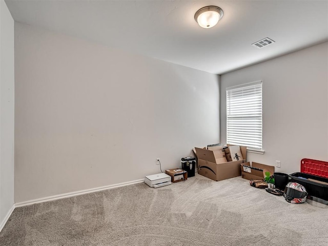 interior space featuring carpet floors