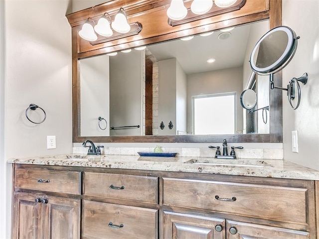 bathroom featuring vanity