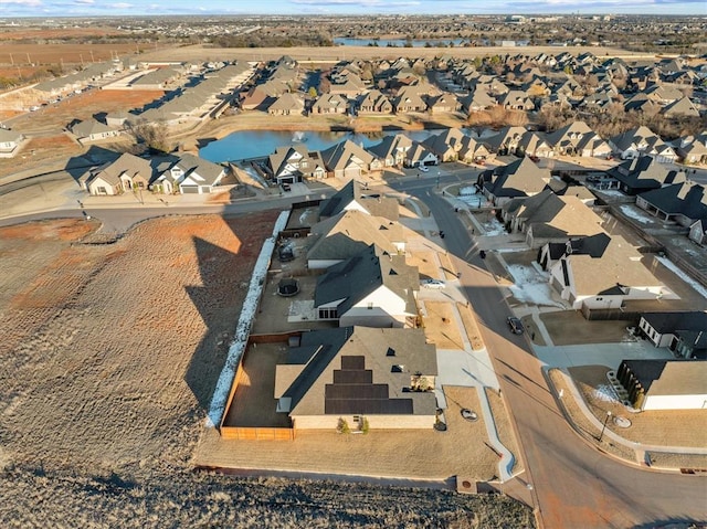 bird's eye view with a residential view