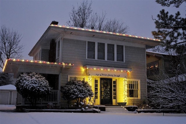 view of front of home