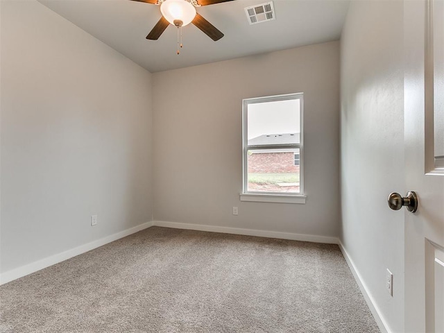 13156 Mannington Rd, Edmond, OK 73025 - carpeted spare room with a ceiling fan and baseboards