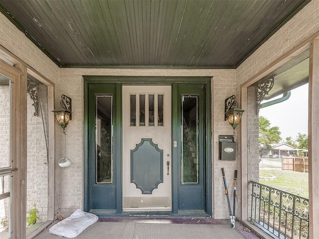 view of property entrance