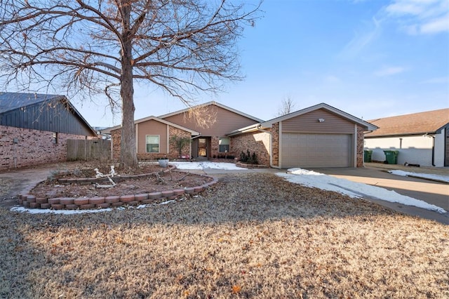 ranch-style house with a garage