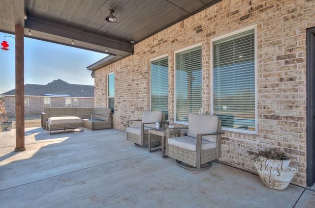 view of patio / terrace featuring outdoor lounge area