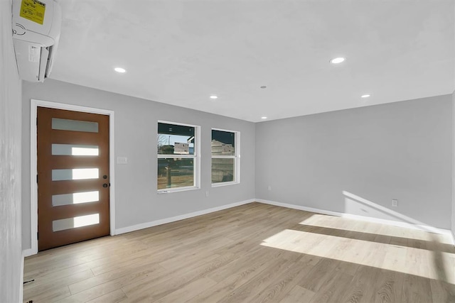 entryway featuring light hardwood / wood-style flooring