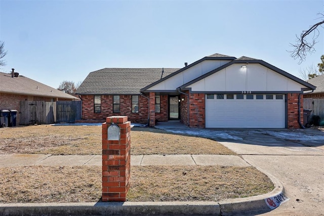 ranch-style house with a garage