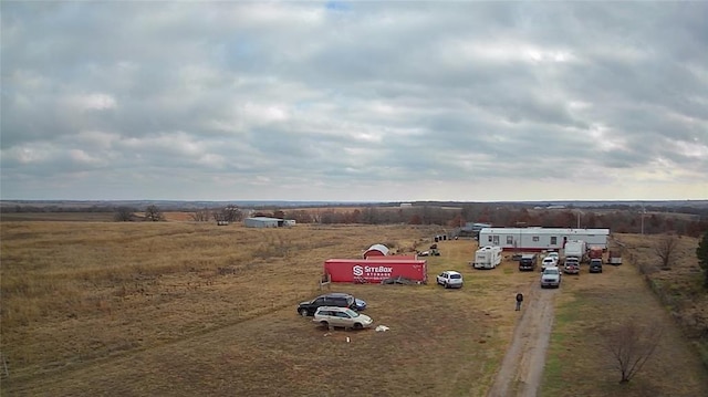 drone / aerial view featuring a rural view