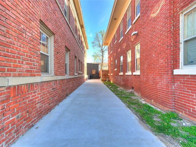 view of property exterior featuring a patio area