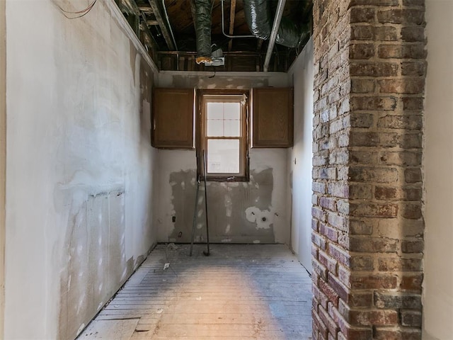 interior space featuring wood-type flooring