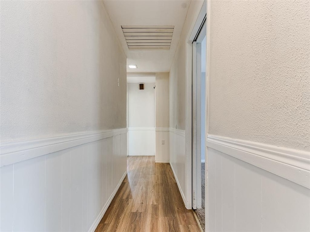 hall featuring light hardwood / wood-style floors