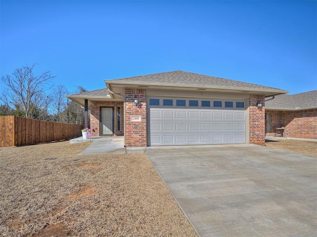 view of front of house featuring a garage