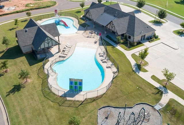 view of pool