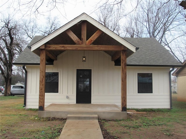 exterior space with a porch