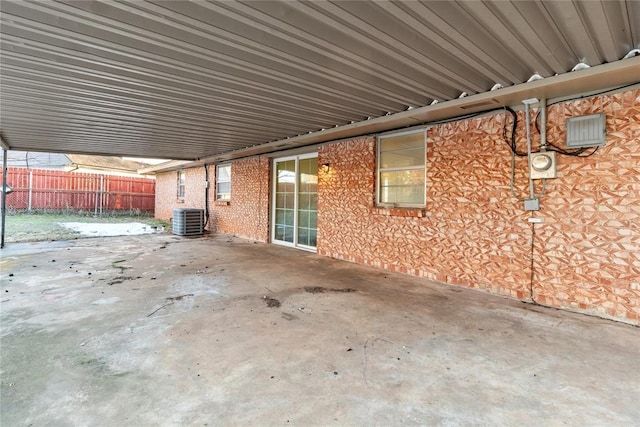 view of patio / terrace with central AC