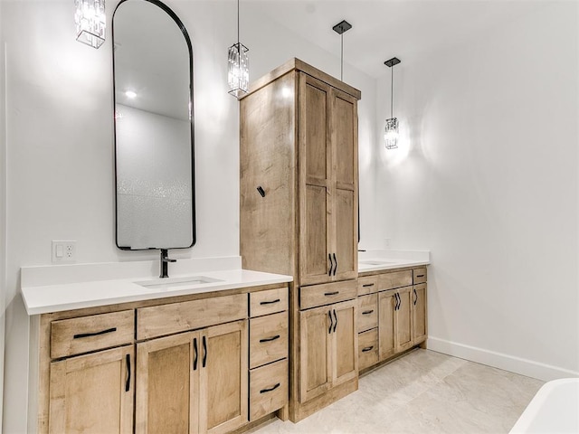 bathroom with vanity