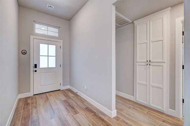 entryway featuring light hardwood / wood-style flooring