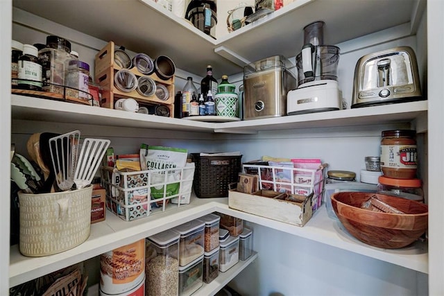 view of pantry