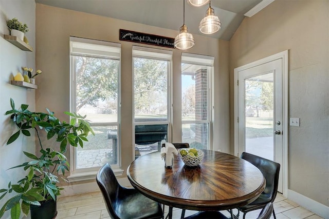 view of dining area