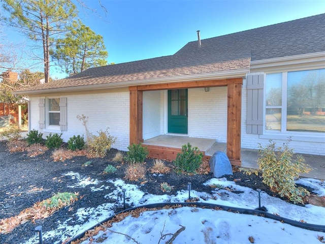 exterior space with covered porch