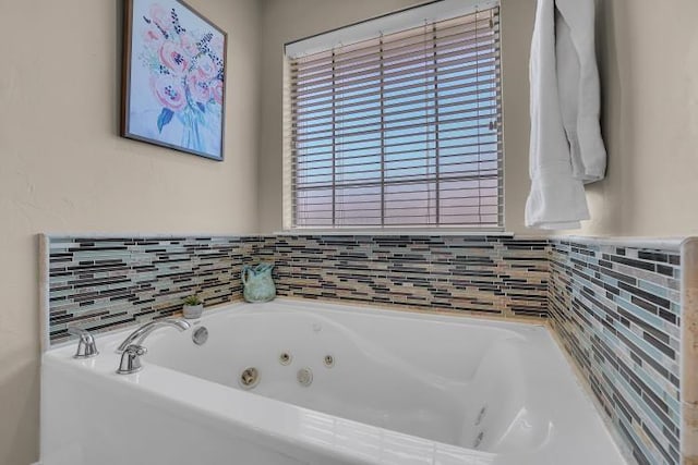 bathroom with a bathing tub