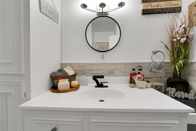 bathroom with vanity