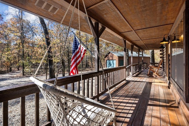 view of wooden terrace