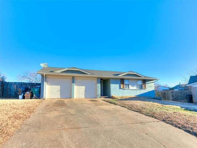 ranch-style house with a garage