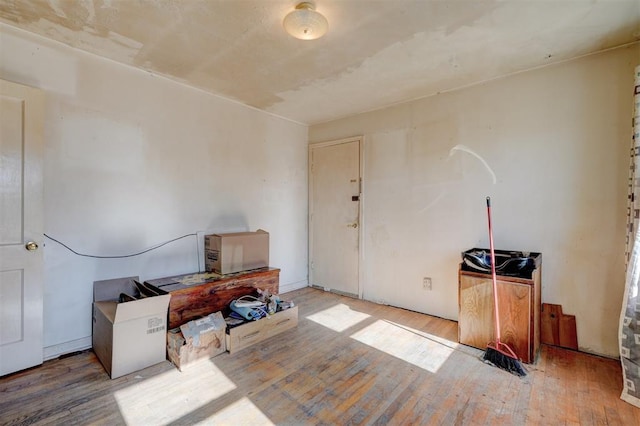 interior space featuring hardwood / wood-style floors