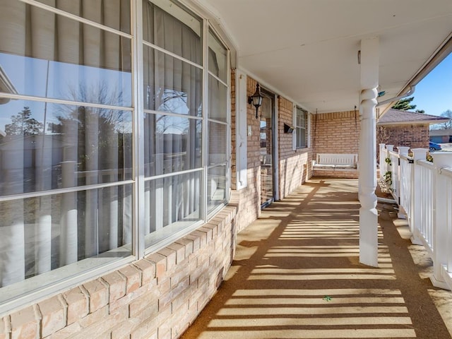 exterior space featuring covered porch