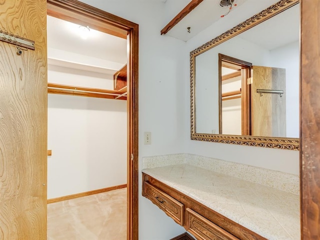 bathroom featuring vanity