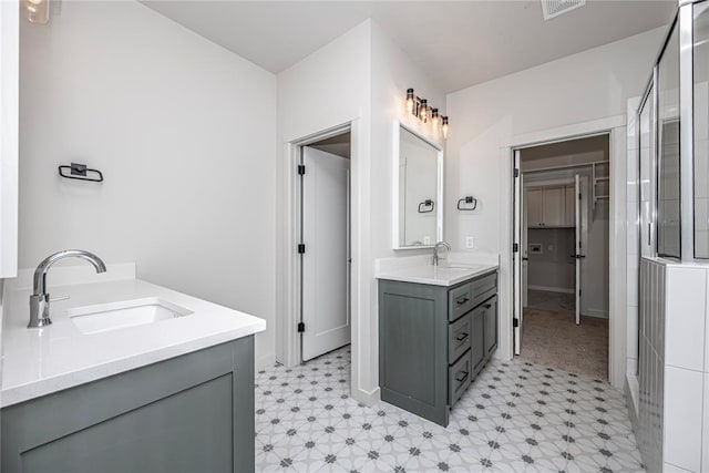 bathroom with vanity