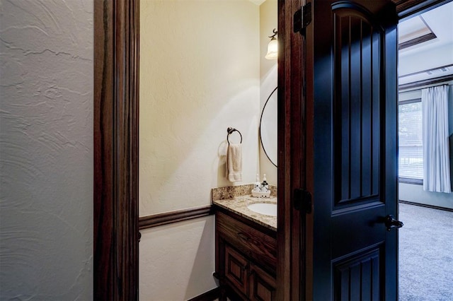 bathroom with vanity