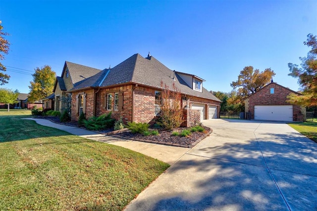 view of property exterior featuring a yard