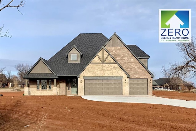 view of front of house featuring a garage