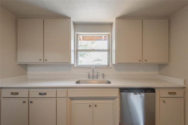 kitchen with stainless steel dishwasher and sink