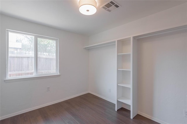 interior space featuring dark wood-type flooring