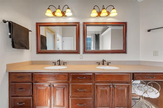 bathroom with vanity