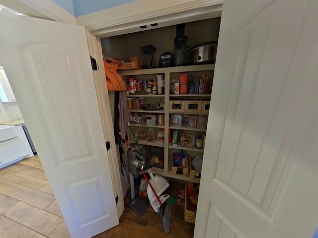 view of pantry