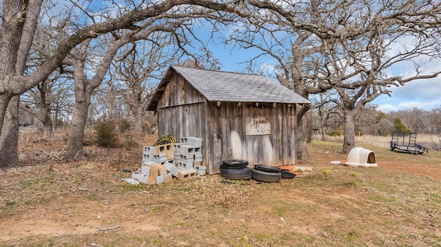 view of outbuilding