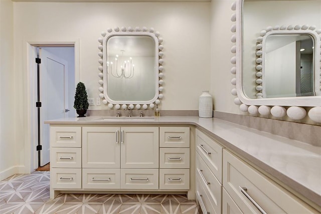 bathroom with vanity