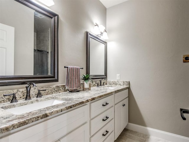 bathroom featuring vanity