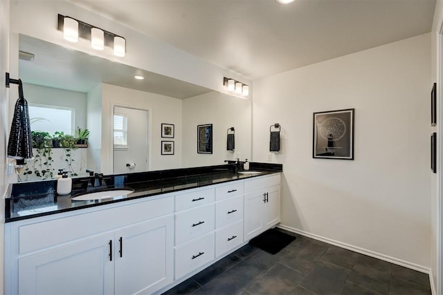 bathroom featuring vanity